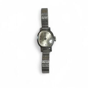 VTG Women's TIMEX Windup Watch Silver Tone Untested